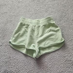 WILFRED FREE Green Shorts 100% Cotton XXS Aritzia